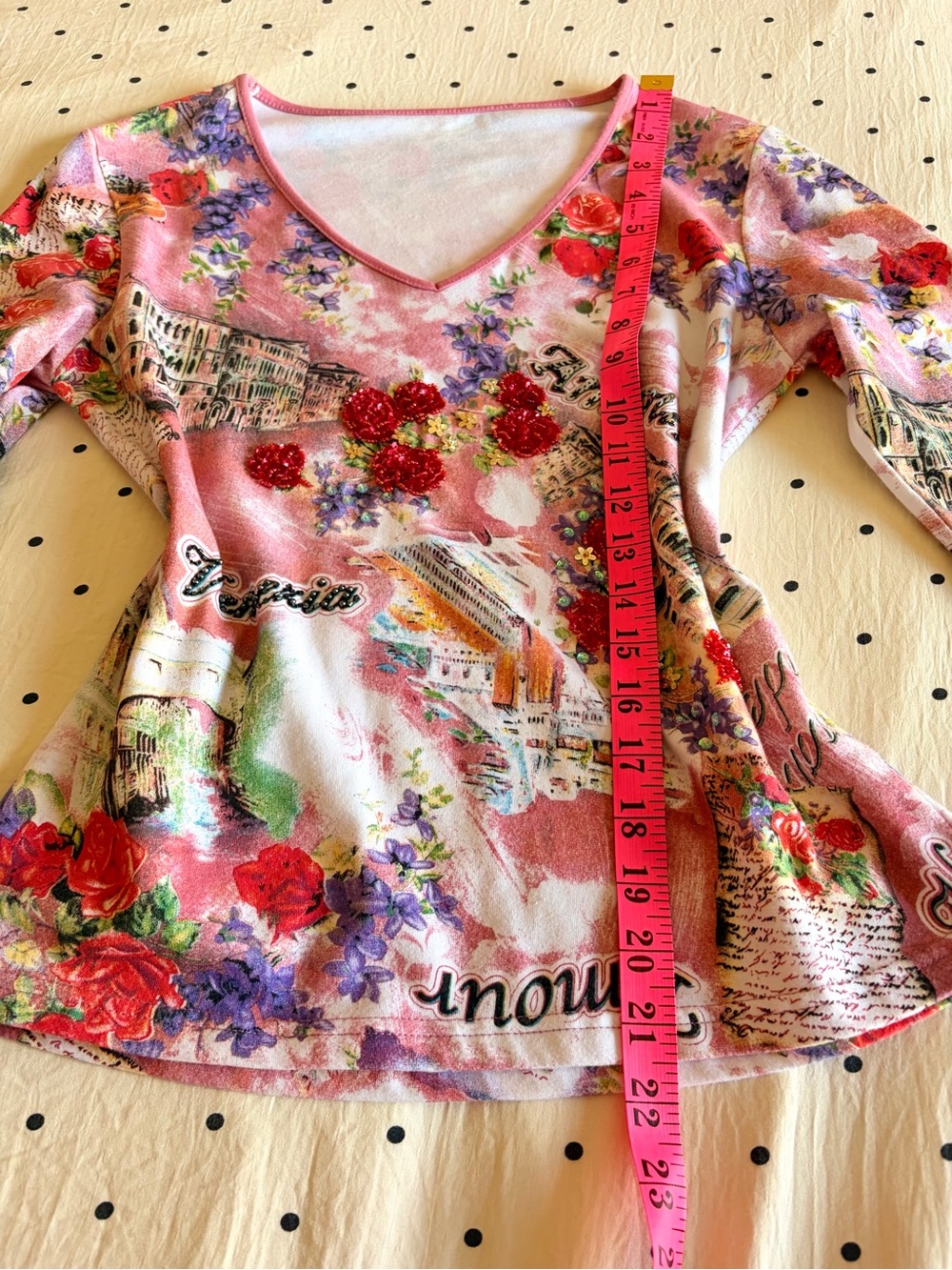 Save the Queen vintage long sleeve top - Picture 3 of 7